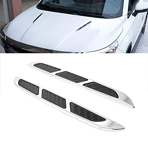 idain 2pcs Car Air Flow Intake Cover, Decorative Scoop Bonnet Hood Vent Cover Universal Auto Car Decorative Hood