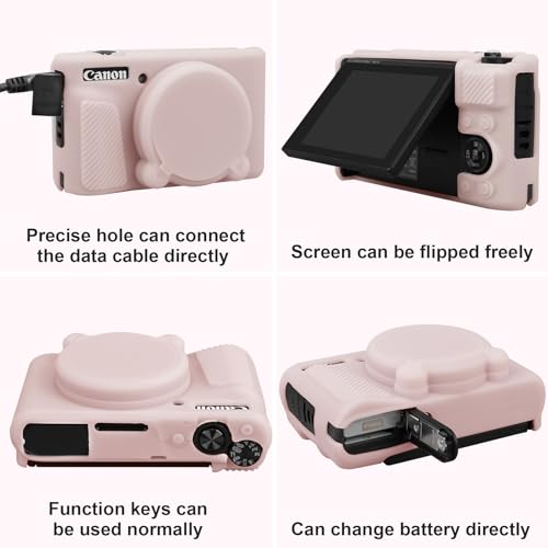 Funda rígida y cubierta silicona para Canon PowerShot SX740 miniatura 5