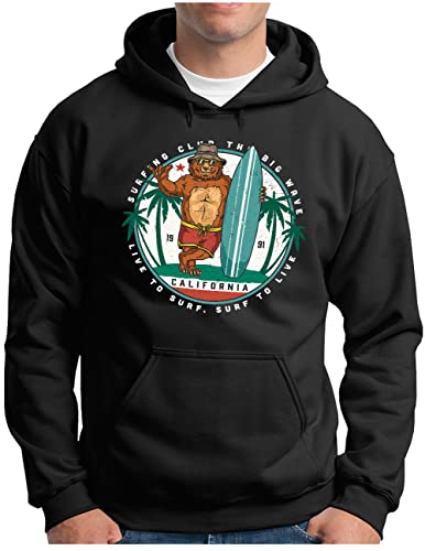 Sweat OM3 Cali Bear au logo vintage badge Sunshine State unique