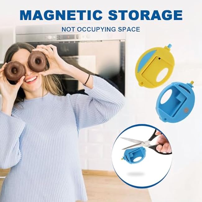 4 PCS Chip Clips Bag Clips Food Clips, 2025 New Food Sealing Safety Clip Plastic Bag Clips for Food, Snack Bread Sealing Clips Magnetic Bag Sealing Clips Bread Bag Sealer Clips for Kitchen