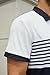 Men's Casual Polo Shirts Short Sleeve Fashion Golf Shirt Classic Striped Slim Fit T-Shirts White