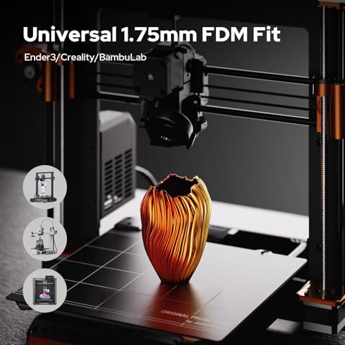 Image of 1.75mm PLA Filament, Dual-Color Silk PLA Filament Gold Red, 3D Printer Filament Fit for Most Printers and 3D Pen, 3D Printer Accessories,1KG(2.2lbs) /Spool