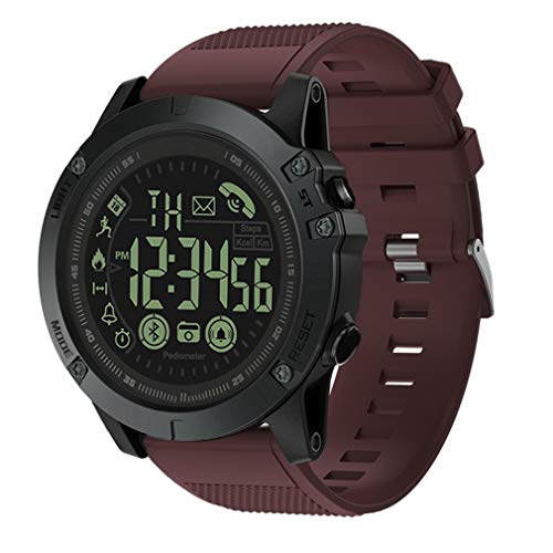 Preisvergleich Produktbild JIEGEGE Hochwertige Smartwatch, Herren Fitness Tracker, Wasserdichter Bluetooth Sport Schrittzähler, Multifunktion, Ultra Long Life Akku, Für Android Und IOS