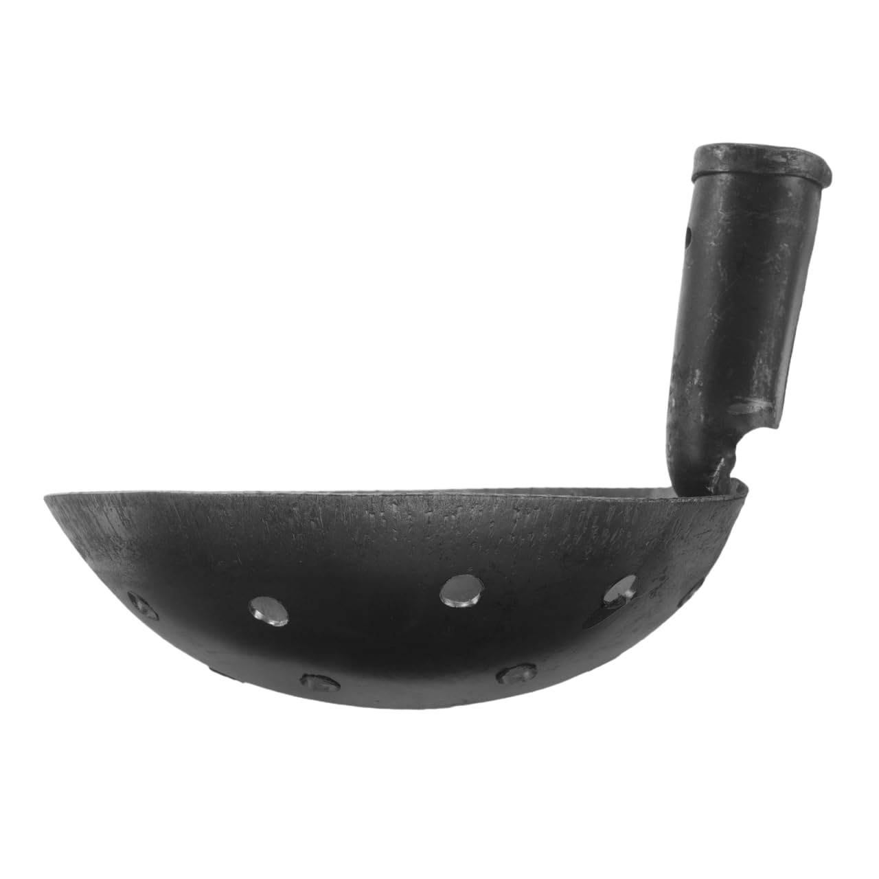 DOITOOL Pelle de jardin en métal de 17 cm avec tamis et trous de 1 cm - Pour le nettoyage des gouttières et des étangs - Tamis pour éliminer la boue et aérer le sol