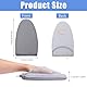 Andibro Garment Steamer Bügelhandschuhe, Dampf Handschuh mit Fingerschlaufe Hitzebeständiger Wasserdichter Bügelhandschuh Anti Dampf Handschuh Garment Steamer Zubehör für Kleidung Hemden (Grau)