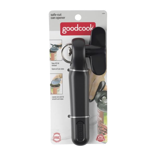 Good Cook Can Opener, Safe Cut Manual Can Opener, no Sharp Can Edges, Black by GoodCook - Image 4