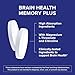 Qunol Brain Health Memory Plus, Magnesium L-Threonate & Citicoline, Clinically Tested Ingredients to Improve Memory, Focus, Attention and Productivity, 60 Count (Pack of 1)