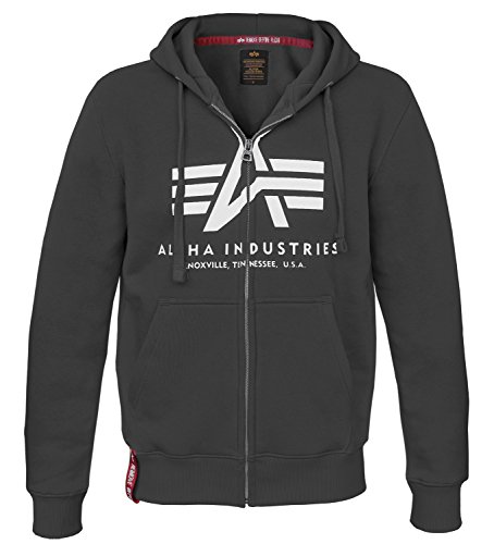 Alpha Ind. Basic Zip Hoody schwarz - XXL