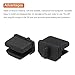 MECCANIXITY 25pcs Laptop DP Port Duct Covers Caps Silicone Plugs Protector for Mini Display Port Female End, Black