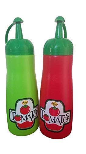 Plastic Empty Souce Bottle, 290 ml, Pack of 2, Multicolour : Amazon.in ...