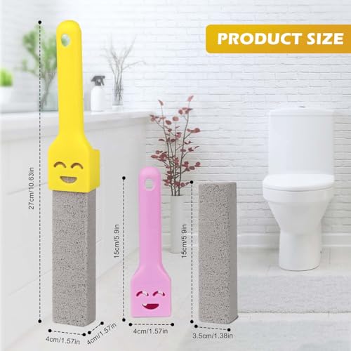 9 Stück Bimsstein toilette, Bimsstein Reinigungsstein mit 3 Griff, Cleaning block wc, wc bimsstein toilettenreiniger, Pumice Stone Toilet für Toilette, Bad, Waschbecken 2