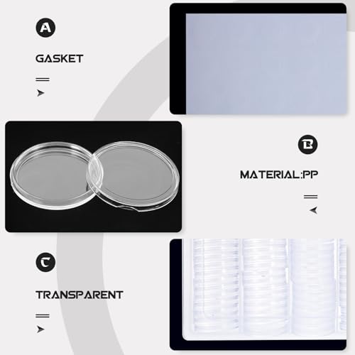 Set de cajas transparentes para monedas SUPVOX con organizador miniatura 6