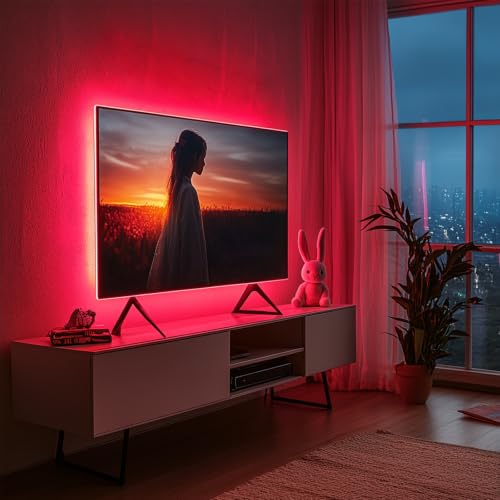 Image of LED Strip Lights 24V COB Pink Dimmable LED Lighting 16.4ft (Kit) | Bright, Dotless High Density 7.2 /m, 8mm Width Cuttable Flexible, Home DIY Commercial Decoration