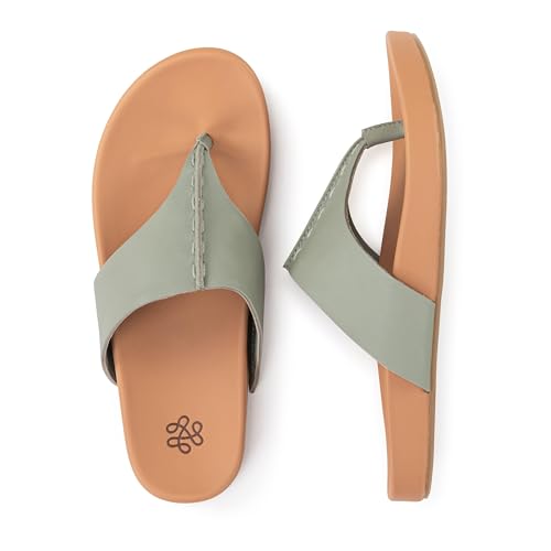 Image of The Sak Everly Slide Sandal - Women's Flat Fashion Slides with Soft Cushion Sole - Beach Slip On Sandals For Everyday