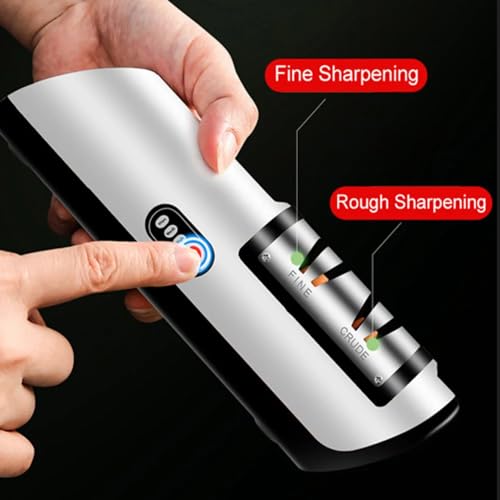 Aiguiseur de couteaux de cuisine portable avec charge USB intégrée - 5