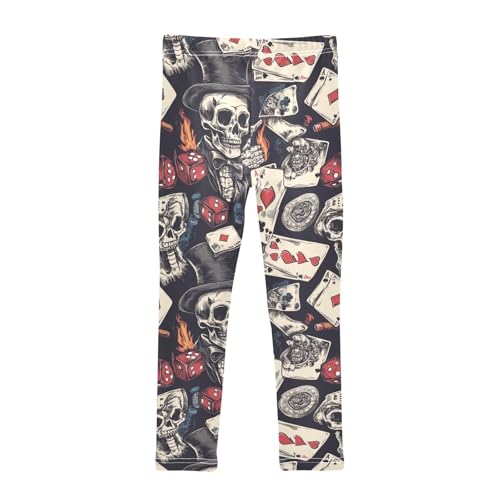 ZZKKO Girls Leggings Skull Toddler Girls Clothes Leggings for Girls Toddler Girls Leggings 3-4T2