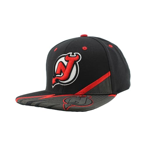 New Jersey Devils NHL Officially Licensed Adjustable Snapback Hat Flat Bill Z11 Bolt