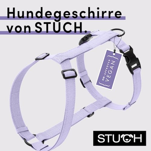 STUCH - Hundegeschirr Vegan PureControl - verstellbar, Farbe:Flieder, Größe:S