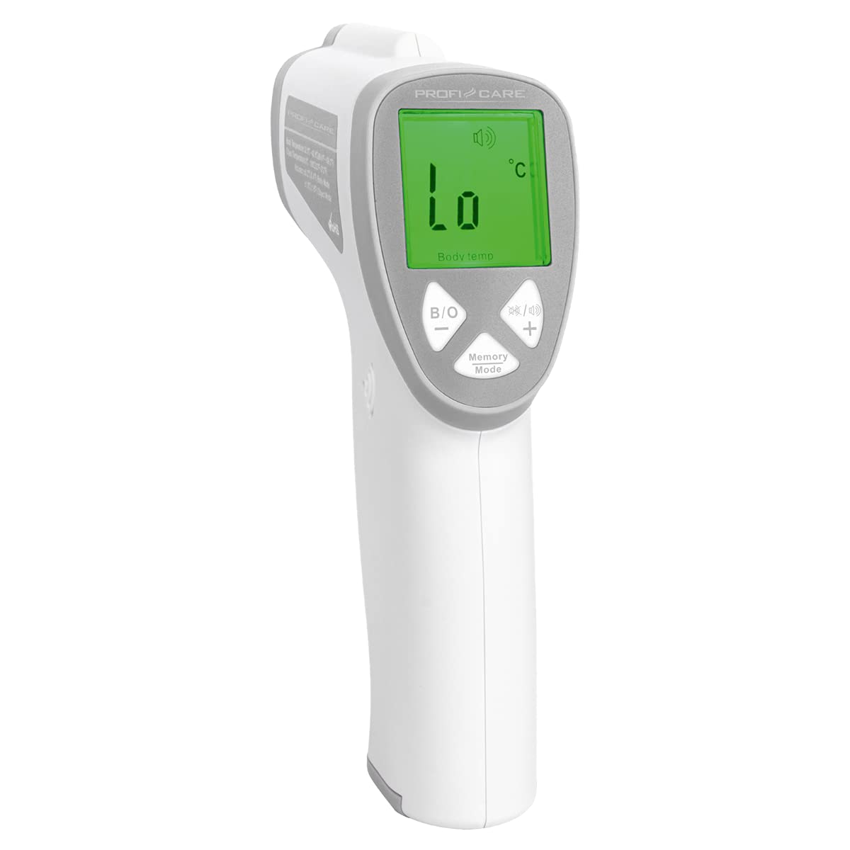 ProfiCare PC-FT 3094 - Termometro per febbre senza contatto, per neonati e adulti con 3 colori LCD