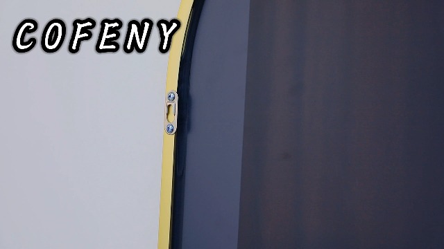 Specchio Da Terra COFENY 161x52cm - Cornice Oro, Per Appoggio O Parete