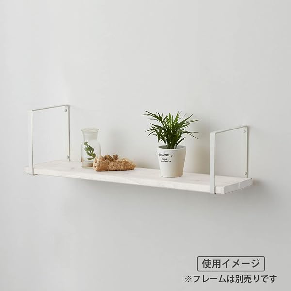 平安伸銅工業 LABRICO ウォールシェルフ用棚板 ホワイト 幅60×奥行15×厚さ1.5cm パイン集成材棚板 WSW-79 - 4