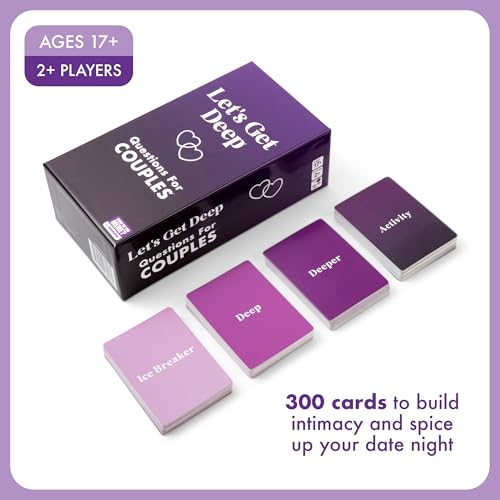 WHAT DO YOU MEME? Let\'s Get Deep by Relatable, A Question Card Game for Couples, Fun for Date Night Ideas, Wedding Gifts for Couples, Includes 300 Cards to Build Up Intimacy