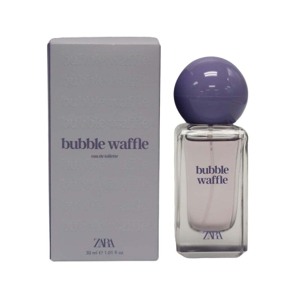Zara Bubble Waffle Kids Perfume Gourmand Amber Fragrance with Sweet Whipped Cream Waffle Vanilla and Coconut Scent EDT Eau de Toilette 30ml (1.0 fl. oz.)