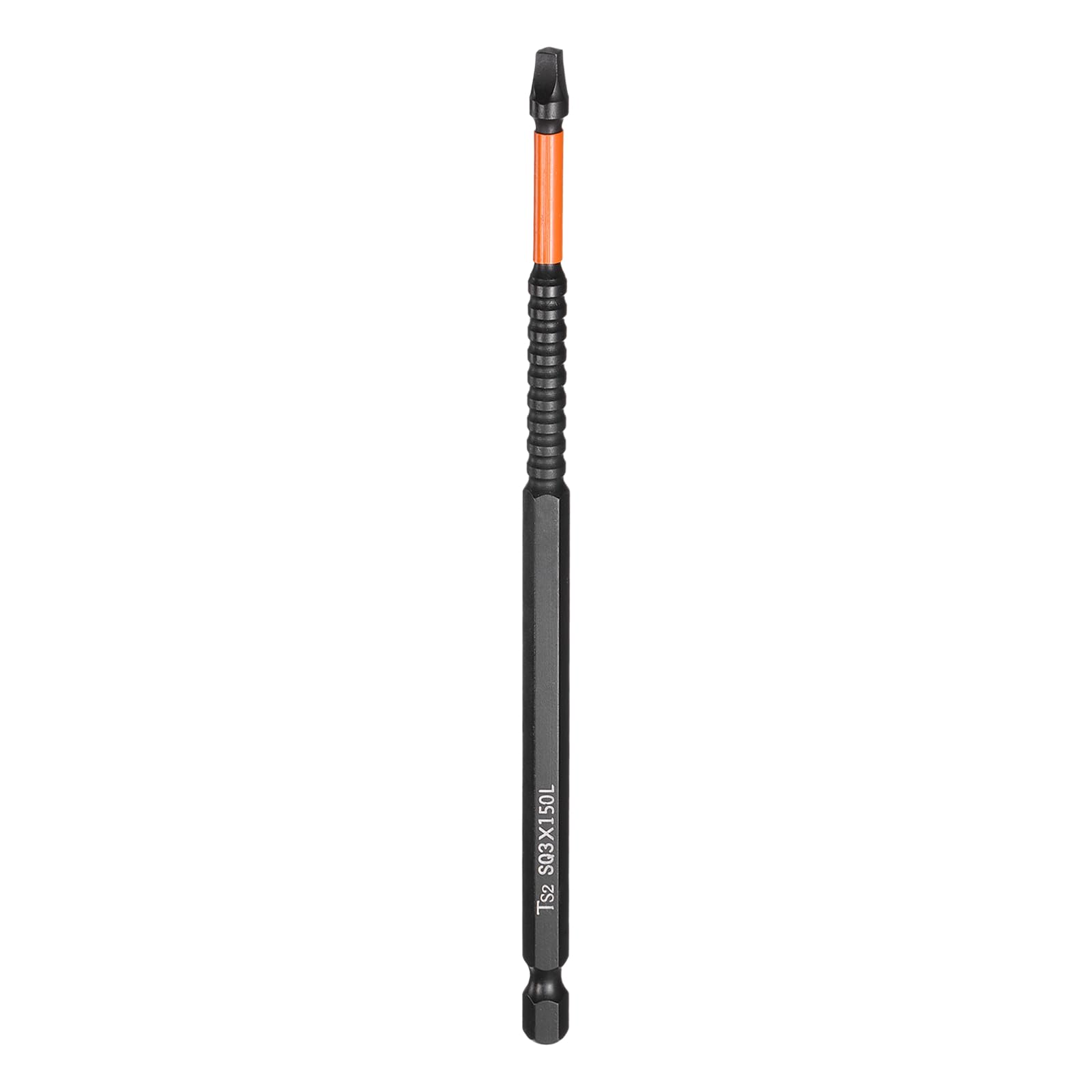 sourcing map Square Head Screwdriver Bits 1/4" Hex Shank SQ3 Magnetic Head 6" Length S2 Steel Screw Driver Drill Bit for Repair Work Electric Screw Driver