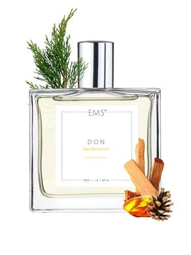 Image of EM5 Don Perfume for Men | Woody Powdery Warm Spicy Fragrance | 50ml Eau de Parfum Spray | Luxury Gift for Him