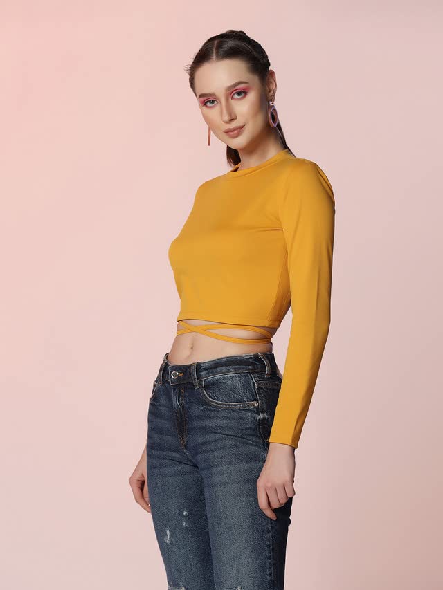 Image of Selvia Women's Solid Regular Fit Top