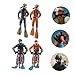 4Pcs Miniature Diver Figurine Set - Realistic Fish Tank Decorations, Floating Scuba Diver Models for Aquarium, Dollhouse, and Sand Table Landscape