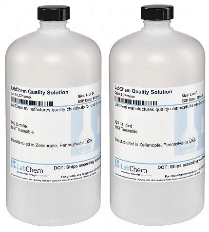LabChem LC267502 Water Solution, Deionized, 1 L Volume (2-(Pack))