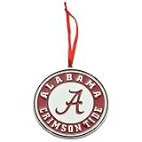 Alabama Crimson Tide Circle A Logo Metal Adorno de Navidad