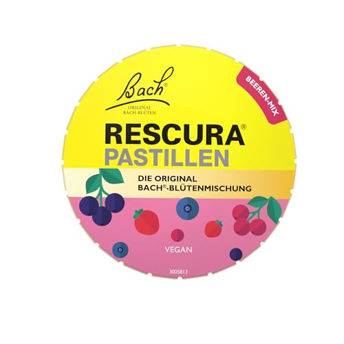 Bach RESCURA Bachblüten Pastillen Beeren-Mix I 50 g I Bachblütenmischung für unterwegs I ehemals Rescue das Original