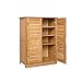 WJMLS 4-Tier Scarpiera Solido Naturale Solido Scarpiera Legno, Scaffale Dell'organizzatore Di Immagazzinaggio, Governo Ripiani Piano Del Pattino Tormenta, Da Ingresso Portascarpe,Colore Naturale, 66 x