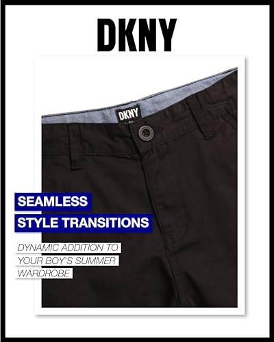 Dkny Boys' Shorts - Classic Fit Flat Front Twill Chino Shorts thumb #2