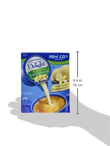 International Delight Sugar Free French Vanilla, 24 Count (Pack of 2)