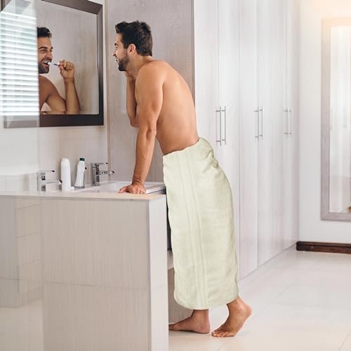 Image of Utopia Towels Jumbo Bath Sheets, 2 Pack, 35x70 in, 600 GSM Cotton, Ivory | Extra Large Ring Spun Cotton Bath Sheets - Soft, Plush, Quick-Drying, Highly Absorbent, Great for Everyday Use