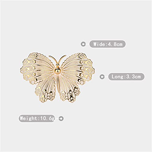Ailonmei Elegant Pearl Flower Designer Brooch Pins Broches Costume Jewelry For Women Fashion Christmas Gift (Butterfly) #TOP7