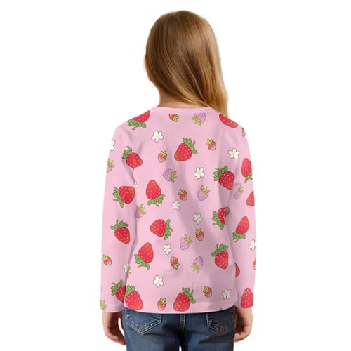 Long Sleeve Shirts for Girls Comfy Athletic Tees Top Casual Tie Knot Front Blouse Kids Fall Sweatshirts2
