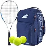 Babolat Evoke Team Strung Tennis Racquet – Optional Bag, Balls, Grips