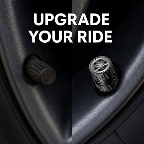 Image of Metal Tyre Valve Caps (Set of 4) | Laser Engraved | Anti-Leak O-Ring | Stylish Air Stem Covers | Universal Fit | Compatible with Yamaha Motorcycles - R15, MT15, FZ, FZS, Fascino, Ray ZR & More