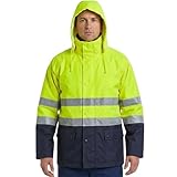 NEO TOOLS Hi-Vision Werk Jas Met Microfleece Geel XL/54 Poliester Oxford Binnenkant Bewerkt Met Fleece Water En Wind Bestendig ISO 20471:2013 ISO 1368