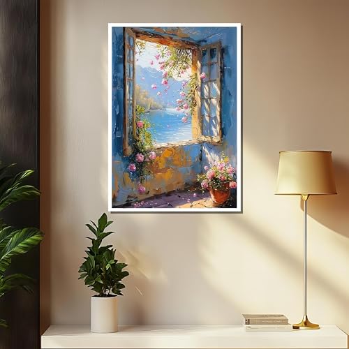 Décoration murale florale résistante sur toile sans cadre - 2