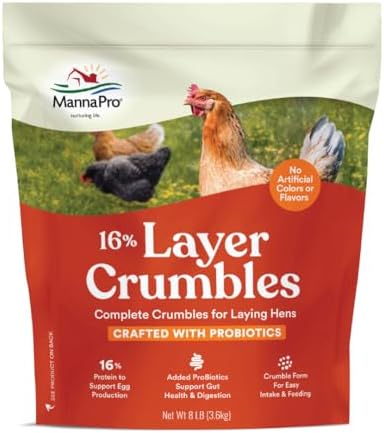 Manna Pro 16% Layer with Probiotic Crumble, 8 lb