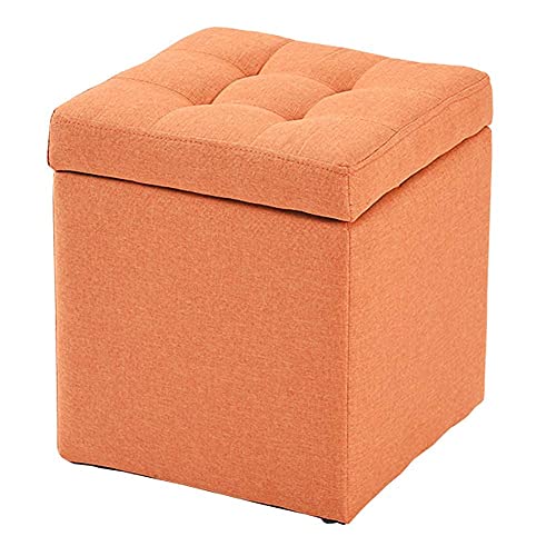 Coffre à jouets orange et banc à chaussures pour optimiser l'entrée de maison - 2