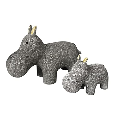 Ornement pour la maison hippopotame KZTHGNS en sculpture decorative haut de gamme pour salon