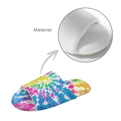 Women Men Open Toe House Slippers Soft Cozy Indoor Lightweight Flannel Plush Slippers 6