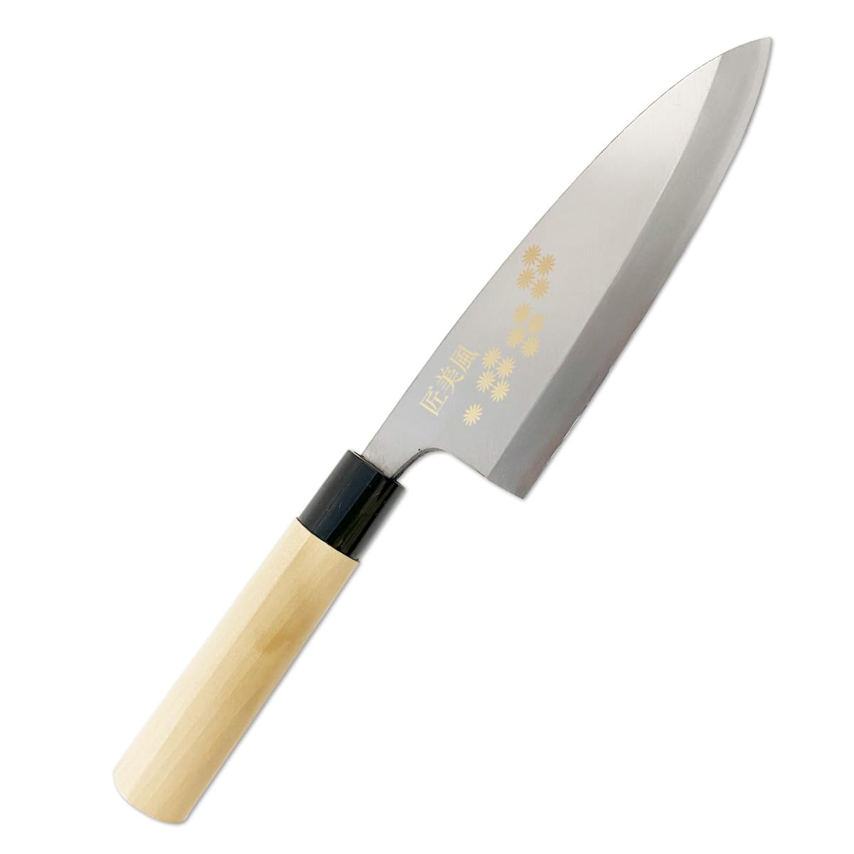 Amazon｜J－kitchens ナイフ 包丁 日本製 出刃 包丁 江戸 研ぎ 金彩