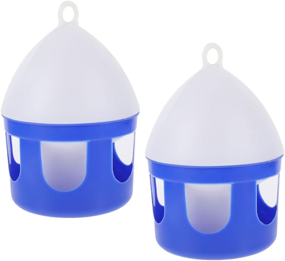 Angoily Pigeon Water Feeder 6.3 Inch Detachable Bird Water Dispenser for Pigeons Quail and Small Birds Easy Clean Outdoor Bird Feeder Accessories